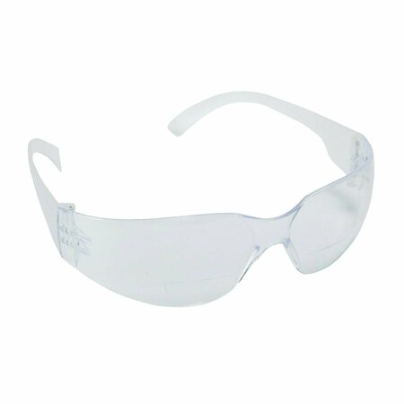 CORDOVA BULLDOG READERS FROSTED CLEAR FRAME, CLEAR LENS, 1.0 DIOPTER EHF10S10